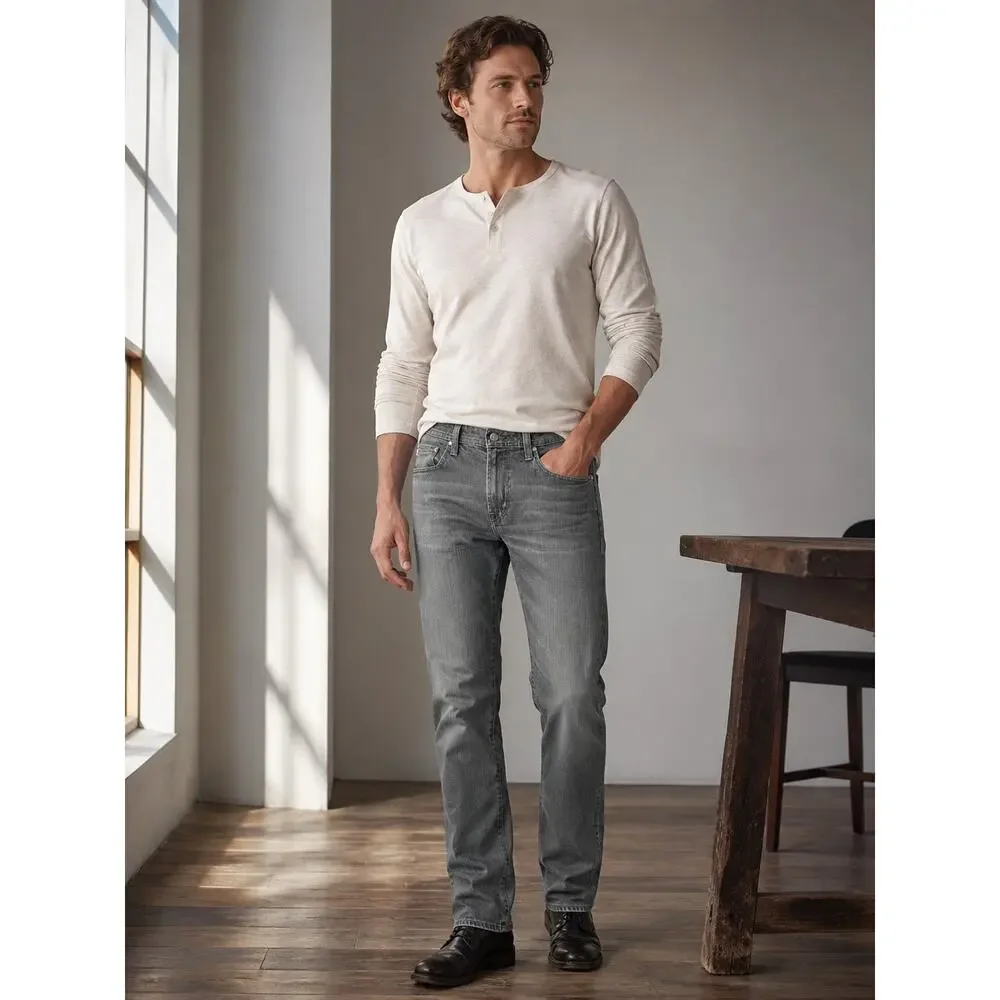 AG Adriano Goldschmied Graduate Tailored Leg Jeans Gray — Size 34